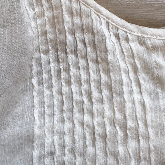 Uniqlo Button-Down Front Pintuck Midi Dress M Tie-Waist - Picture 13 of 15